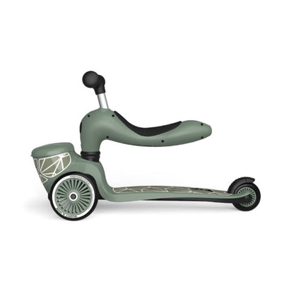 Scoot & Ride Highwaykick 1 Lifestyle Scooter - Green Lines