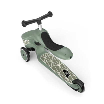 Scoot & Ride Highwaykick 1 Lifestyle Scooter - Green Lines