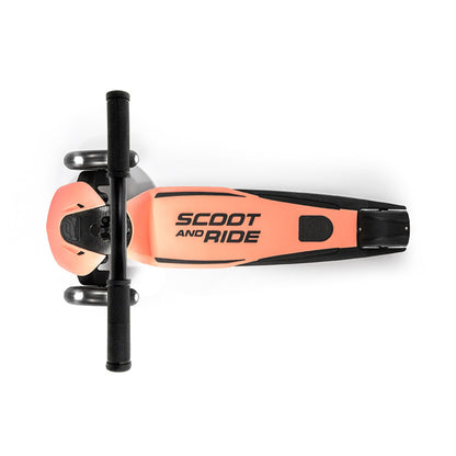 Scoot & Ride Highwaykick 5 LED Scooter - Peach