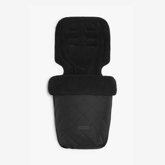 Tiba + Marl Universal Buggy Footmuff - Black Quilted