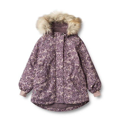 Wheat Mathilde Waterproof Tech Jacket - Purple Tulips