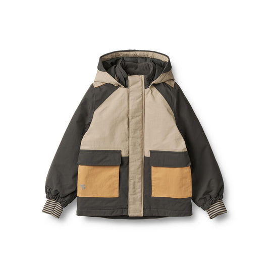 Wheat Laust Waterproof Tech Jacket - Grey Sand