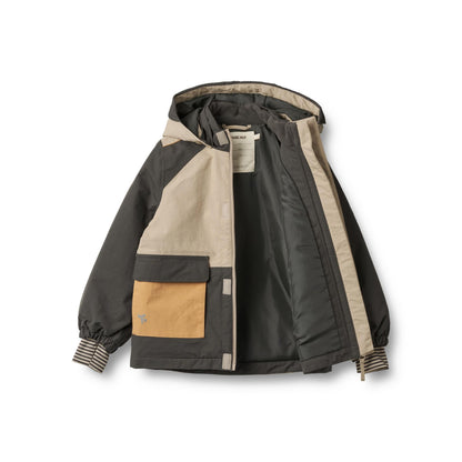 Wheat Laust Waterproof Tech Jacket - Grey Sand