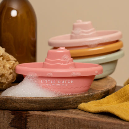 Little Dutch Stackable Bath Boats - Pink