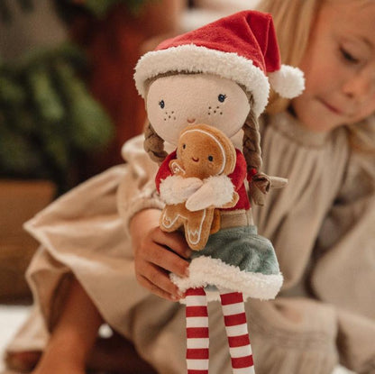 Little Dutch Christmas Cuddle Doll - Rosa