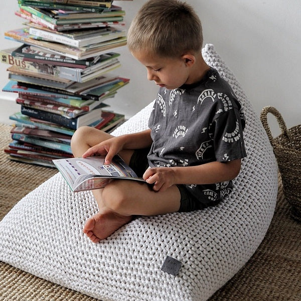 Knitted bean bag online chair