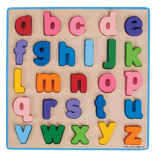 BigJigs Toys Lower Case ABC Puzzle - Bright