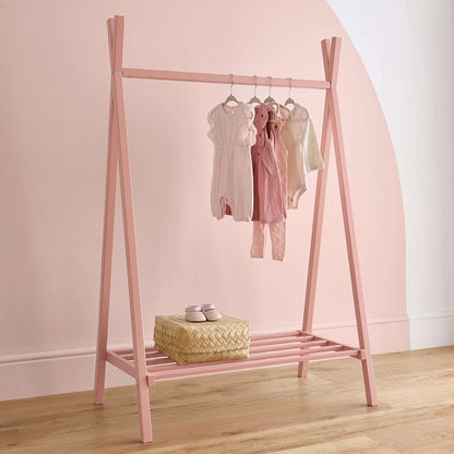 CuddleCo Nola Clothes Rail - Blush Pink