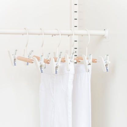 Mustard Made Kids Clip Hangers - White (Pack-5)