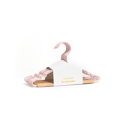 Mustard Made Kids Top Hangers - Blush (Pack-10)