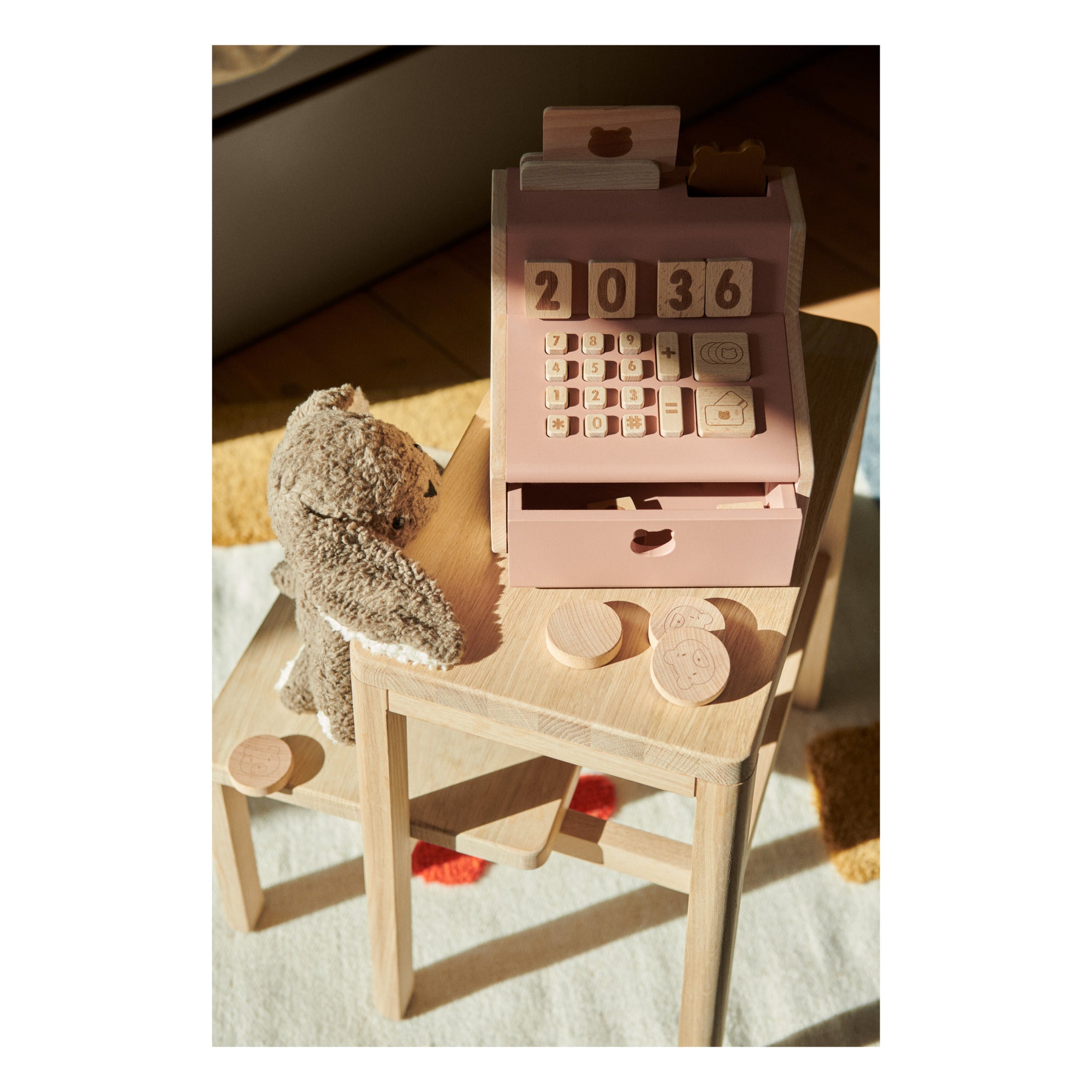 Pink sales wooden till