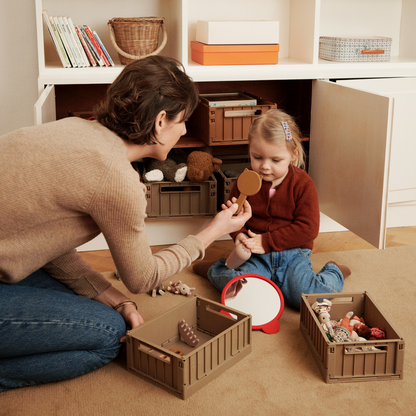 Liewood Weston Small Storage Crate - Oat (2 Pack)