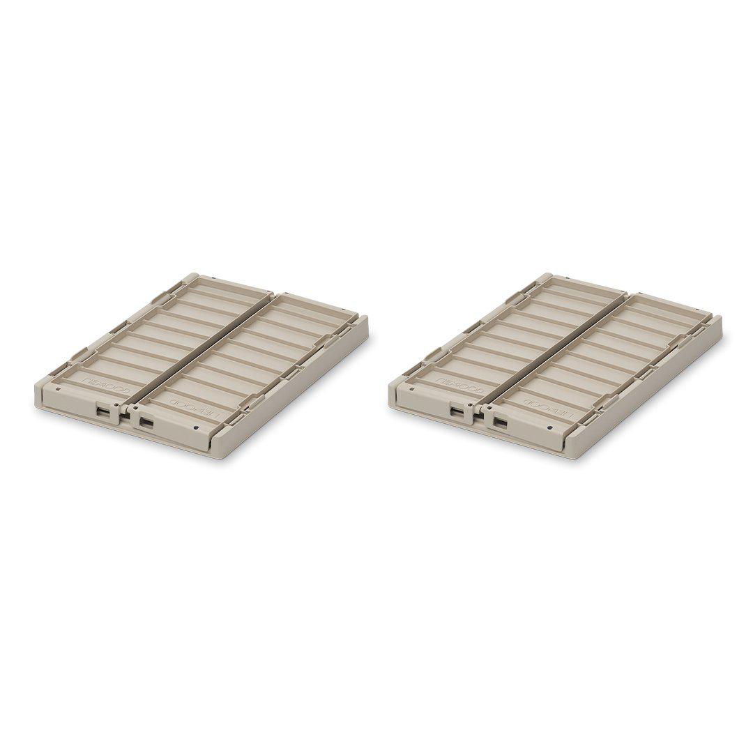 Liewood Weston Storage Crate Small - Sandy (2-Pack)