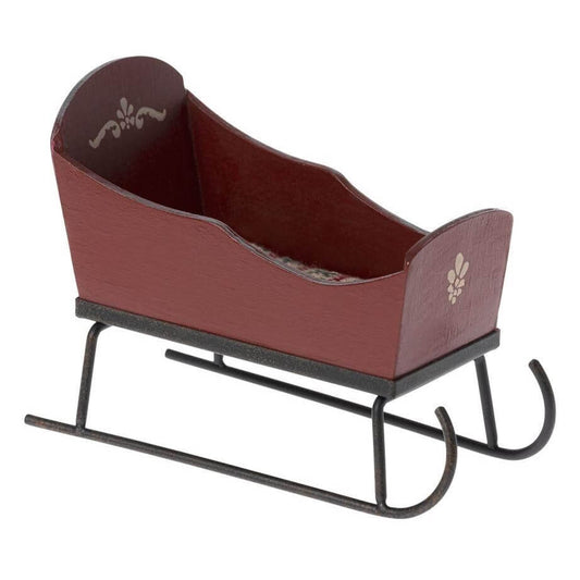 Maileg Mouse Christmas Sleigh - Red