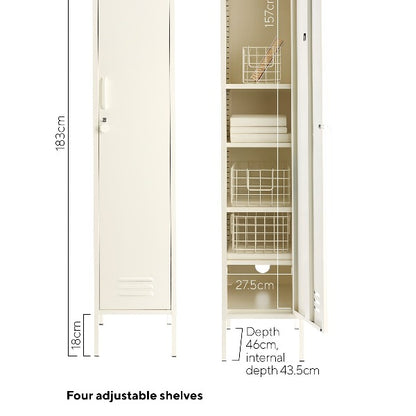 Mustard Made The Skinny Storage Locker - White