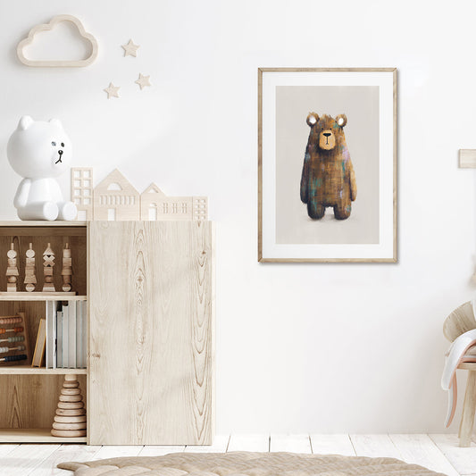 Tigercub Prints - Woodland Set of 4 Nursery Prints (Neutral)