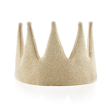 Avery Row Children's Gold Sparkle Knitted Crown