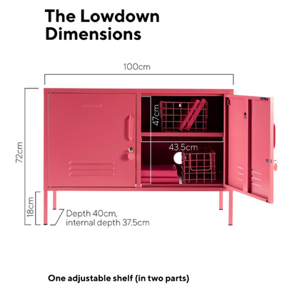 Mustard Made The Lowdown Storage Locker - Berry