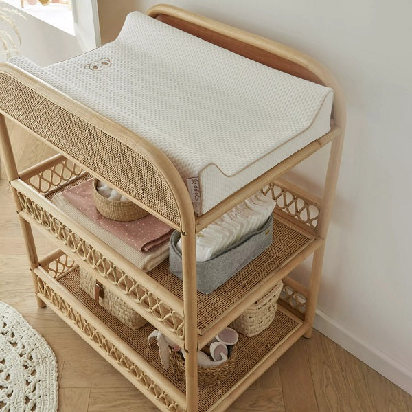 Wicker basket hot sale changing table