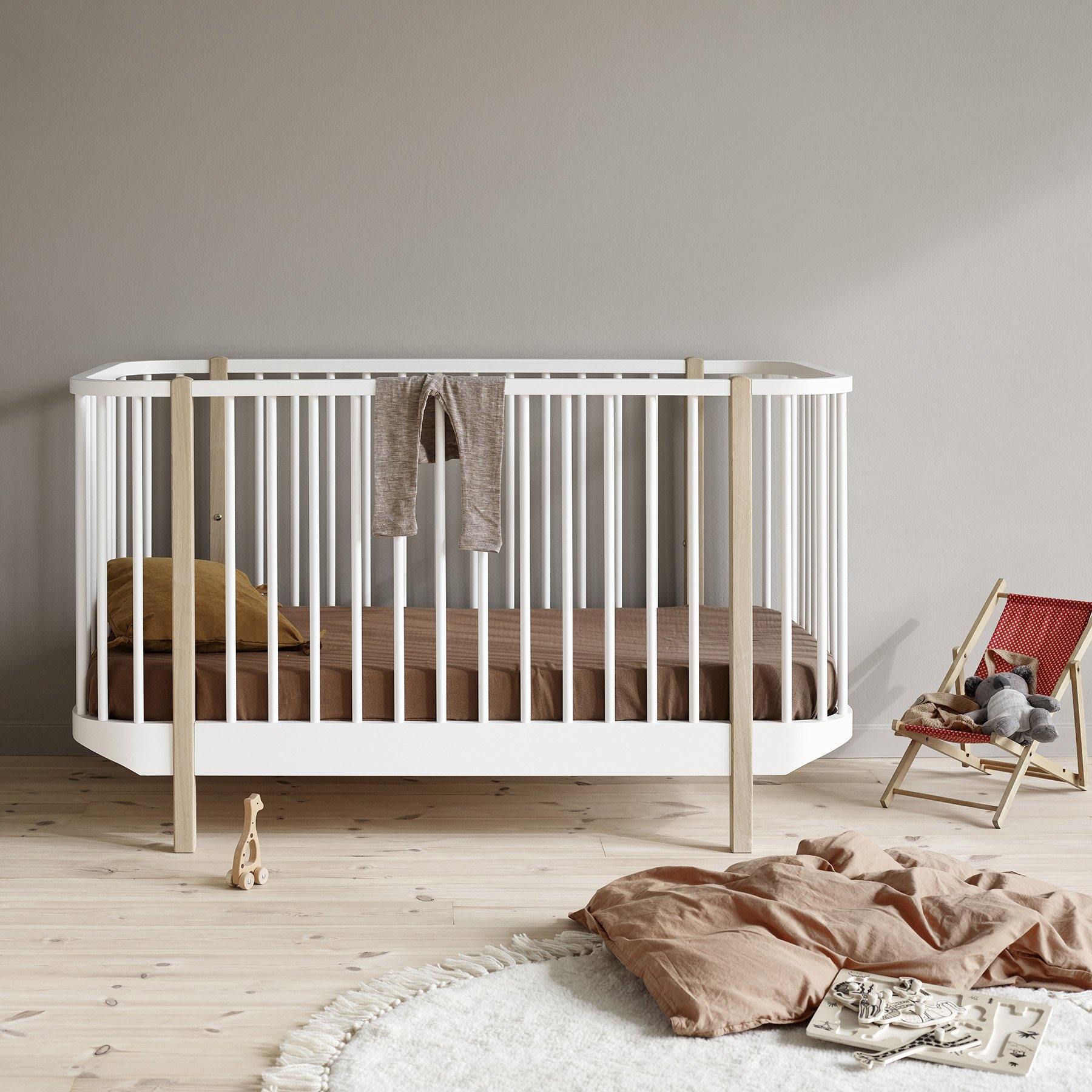 Oak clearance baby cot