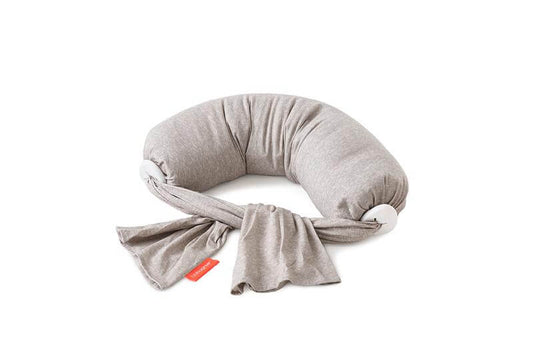 Bbhugme Nursing Pillow in Grey Melange/White - Scandibørn