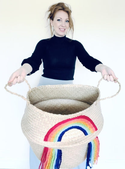 Bellybambino Vivid Tassel Rainbow Basket - Extra Large - Scandibørn