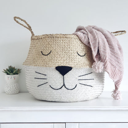 Bellybambino White Bottom Whiskers Basket - Extra Large - Scandibørn