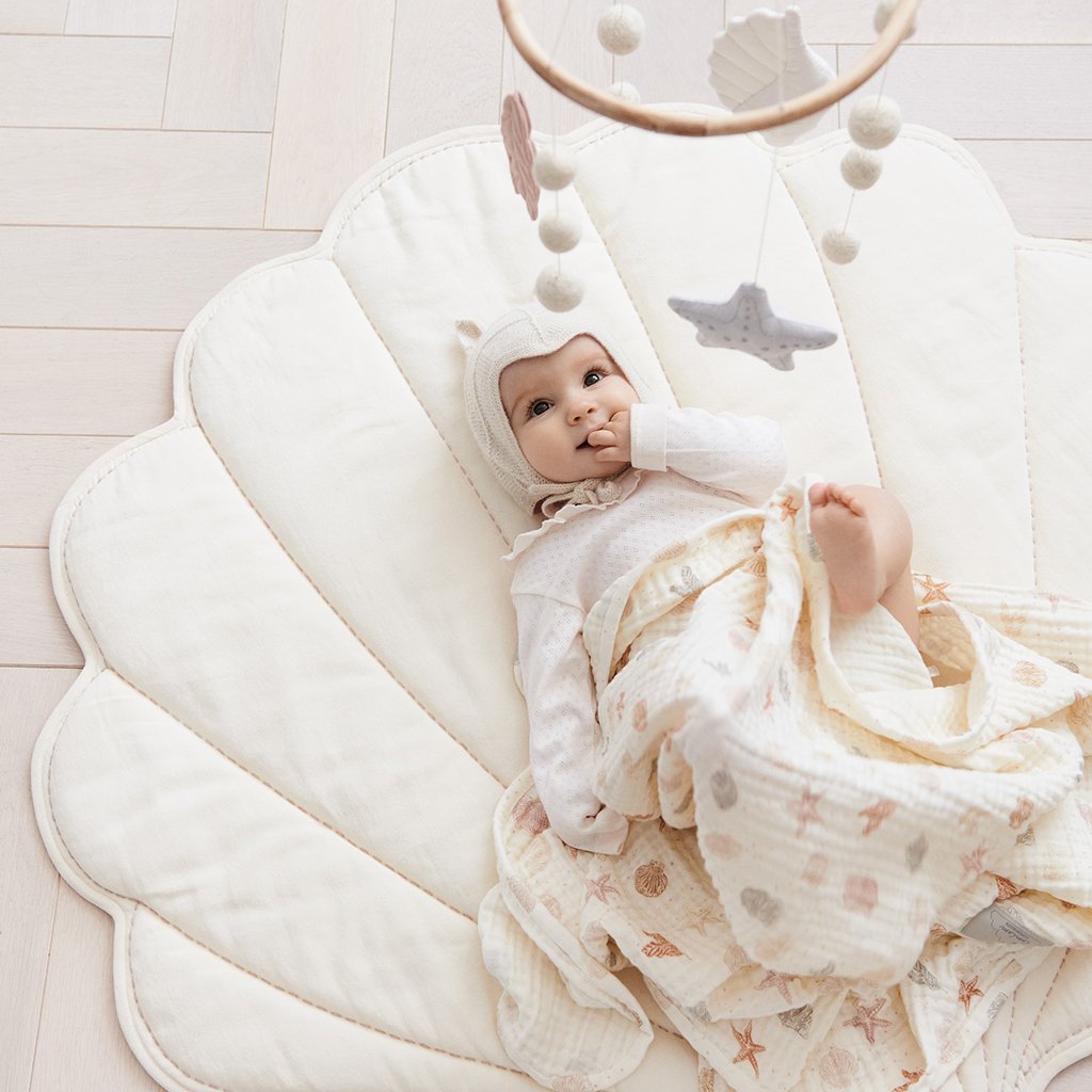 Cam Cam Baby Muslin Blanket in Seabed