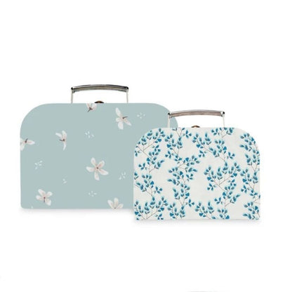 Cam Cam Storage Suitcases in Windflower Blue / Fiori (Set of 2 ...