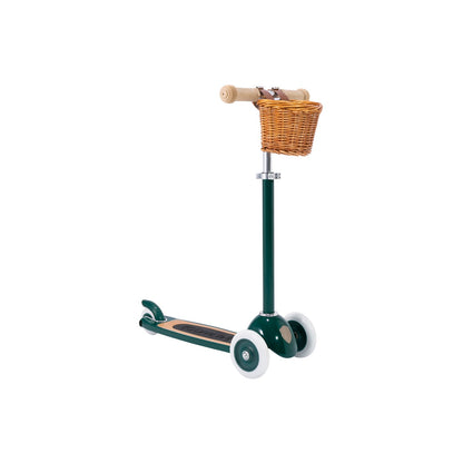 Banwood Kids Scooter - Green (Inc. Basket)