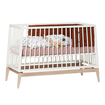 Leander Luna Baby Cot - White/Oak