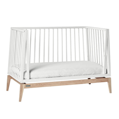 Leander Luna Baby Cot - White/Oak