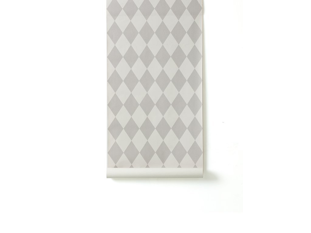 Ferm Living Harlequin Grey Wallpaper | Ferm Living Wallpaper – Scandiborn