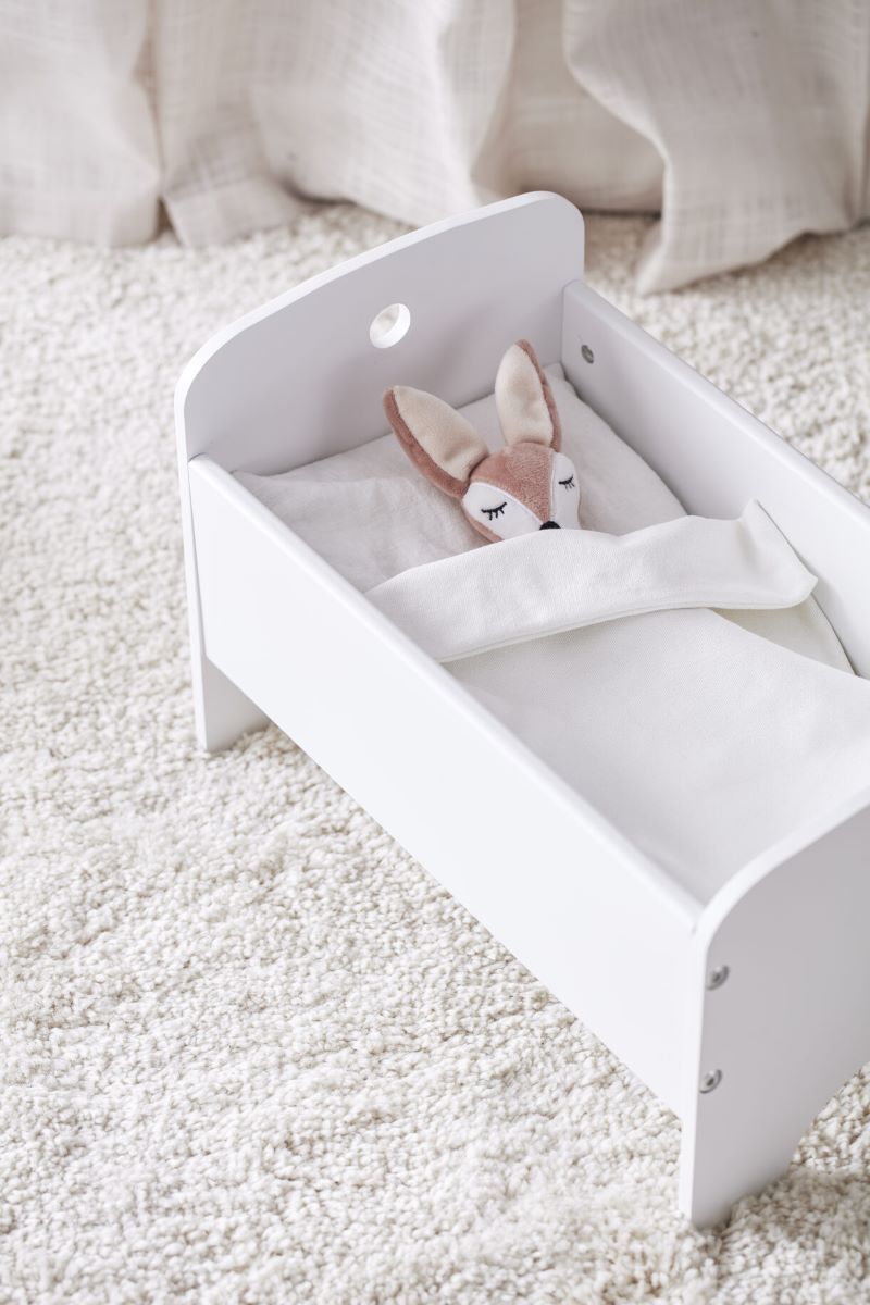 Kids Concept Doll's Bed in White - Scandibørn