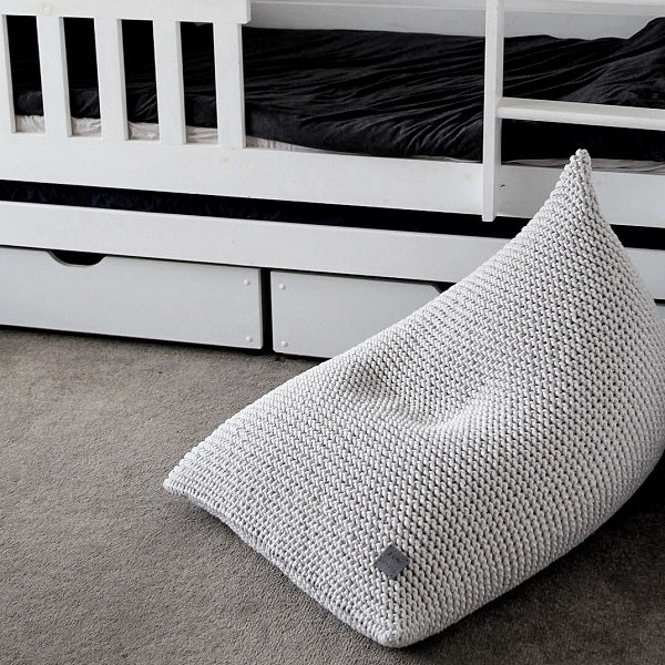 Chunky knit bean online bag chair