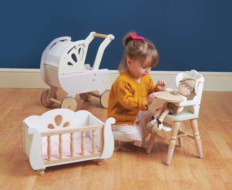 Dolls highchair and outlet cot