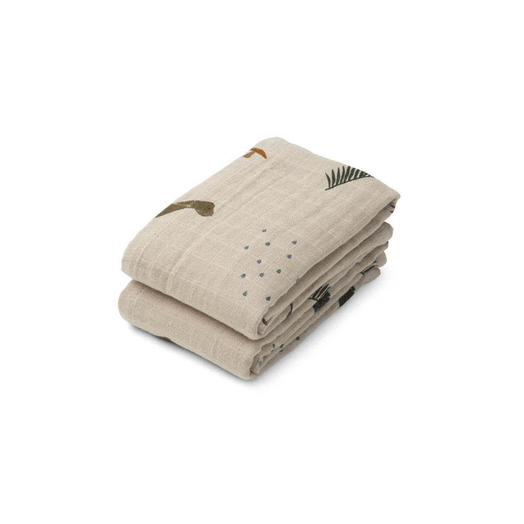 Order the Liewood Lewis Muslin Cloth 2-Pack - 70x70 cm. online