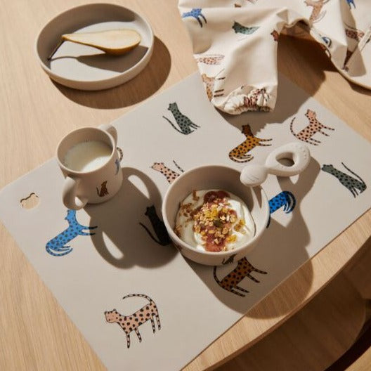 Liewood Vivi Silicone Dinner Set - Leopard Multi Mix