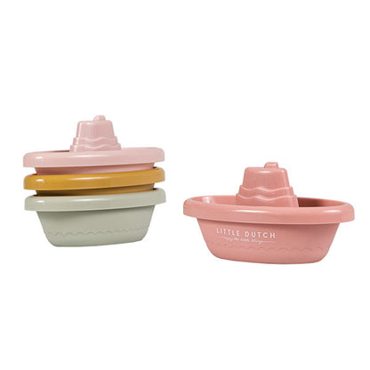 Little Dutch Stackable Bath Boats - Pink