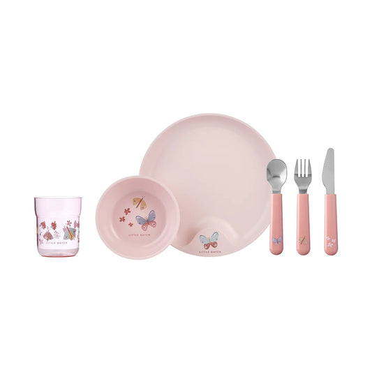 Little Dutch Mepal Dinnerware Set (6 pcs) - Flowers & Butterflies