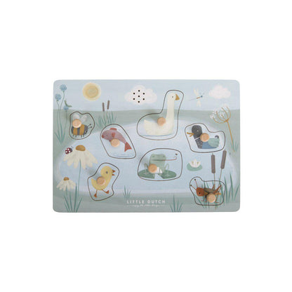 Little Dutch Wooden Sound Puzzle - Pond Animals