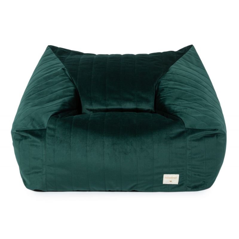 Green velvet deals beanbag