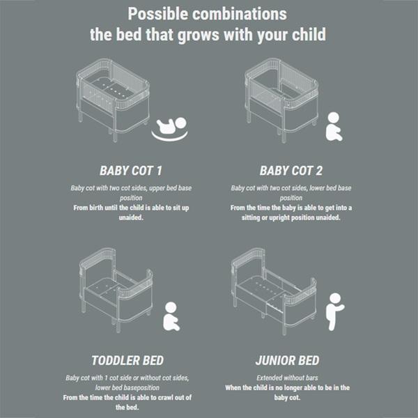 Cot bed measurements sales uk