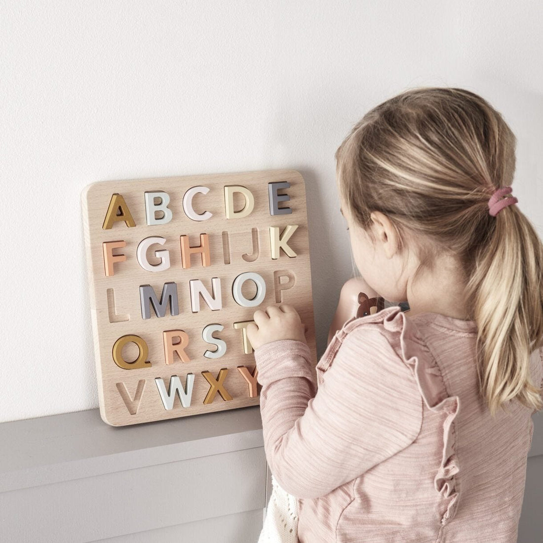 Kids Concept Wooden Alphabet Puzzle | Educational Toys – Scandiborn